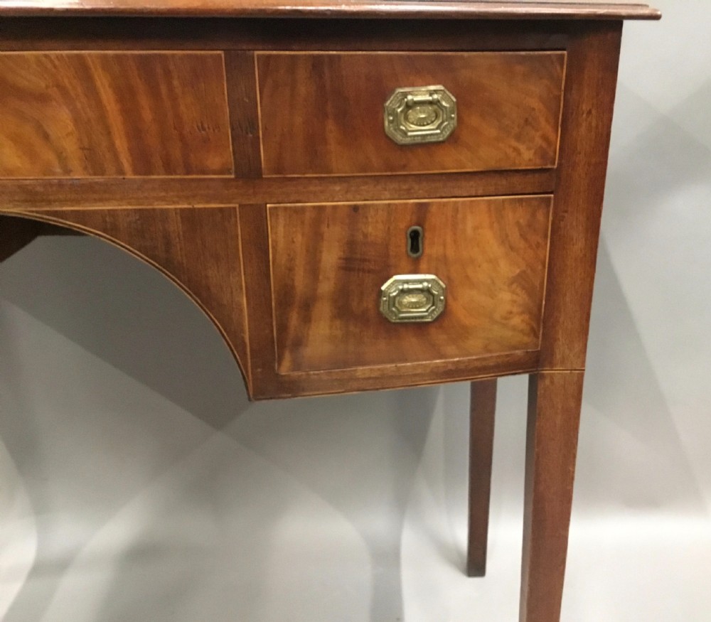 George III Hepplewhite mahogany dressing table / side table View XIII