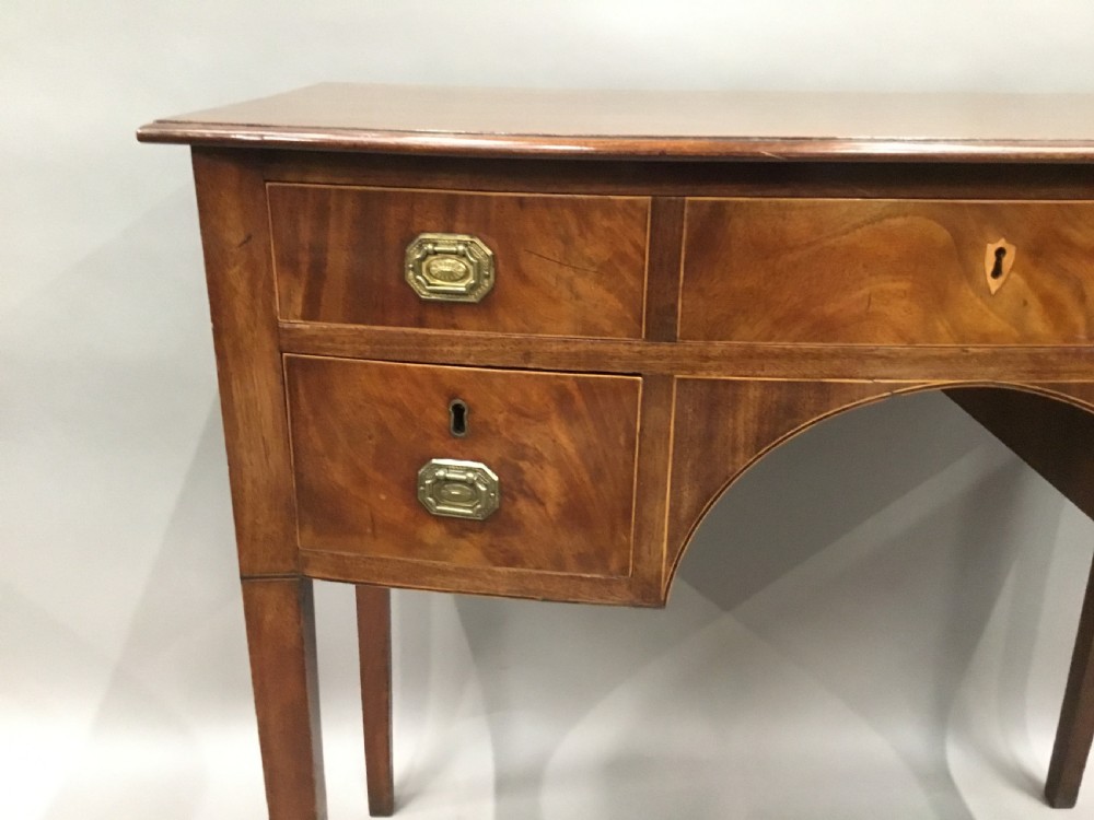 George III Hepplewhite mahogany dressing table / side table View XVII