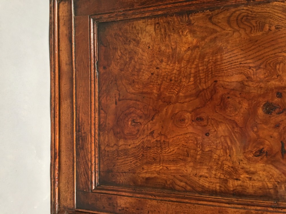 Late Georgian burr elm hanging corner cupboard View V