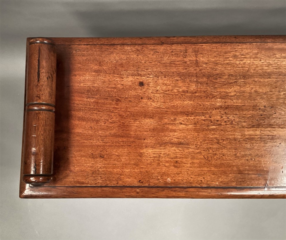 Mid C19th mahogany hall bench / window seat View VII