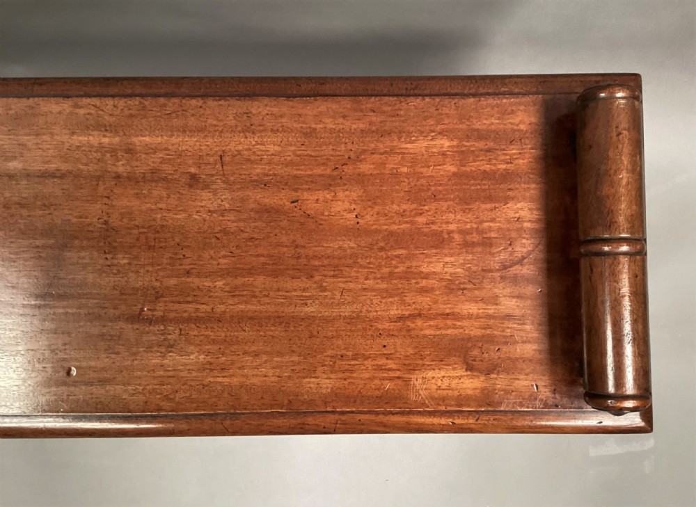 Mid C19th mahogany hall bench / window seat View VIII