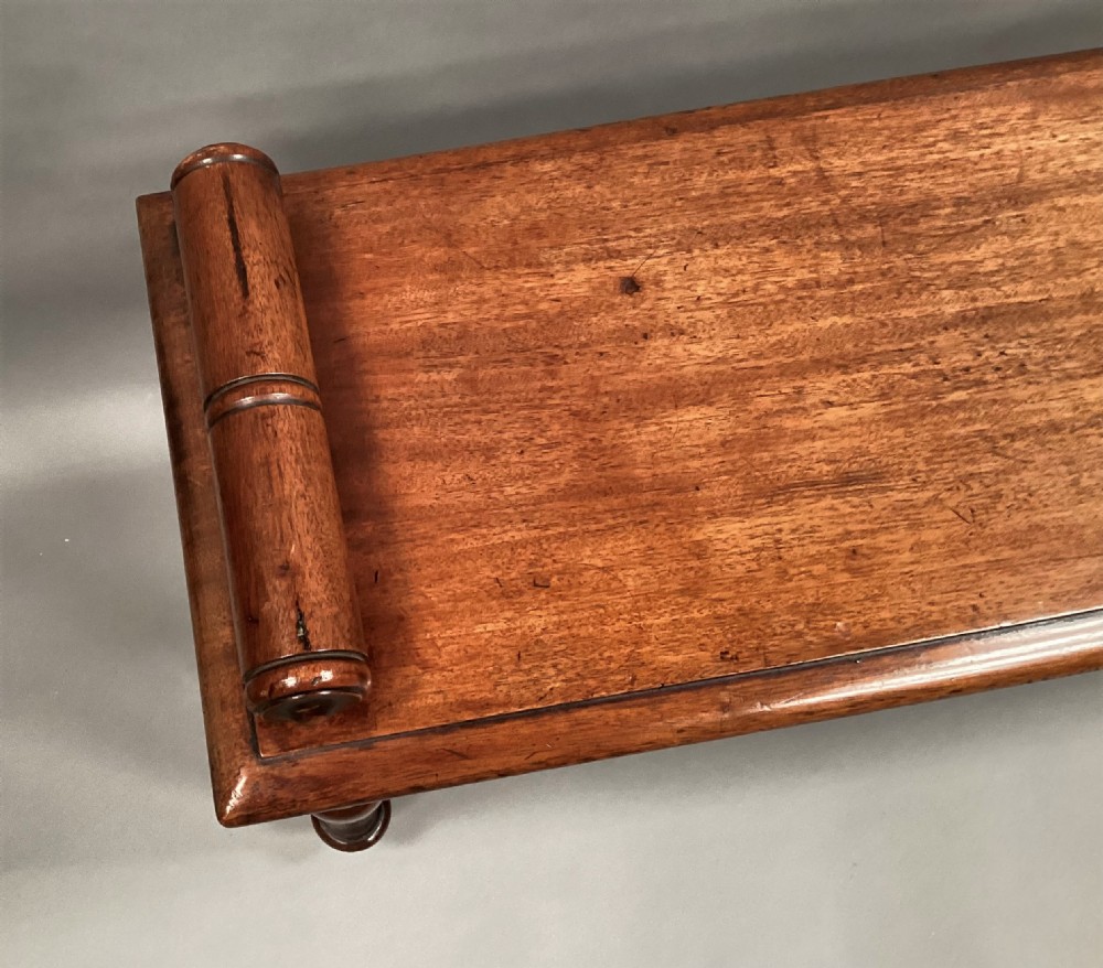 Mid C19th mahogany hall bench / window seat View XVI