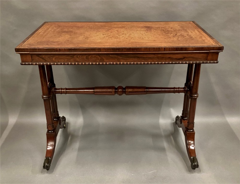 Regency rosewood writing table / library table View III