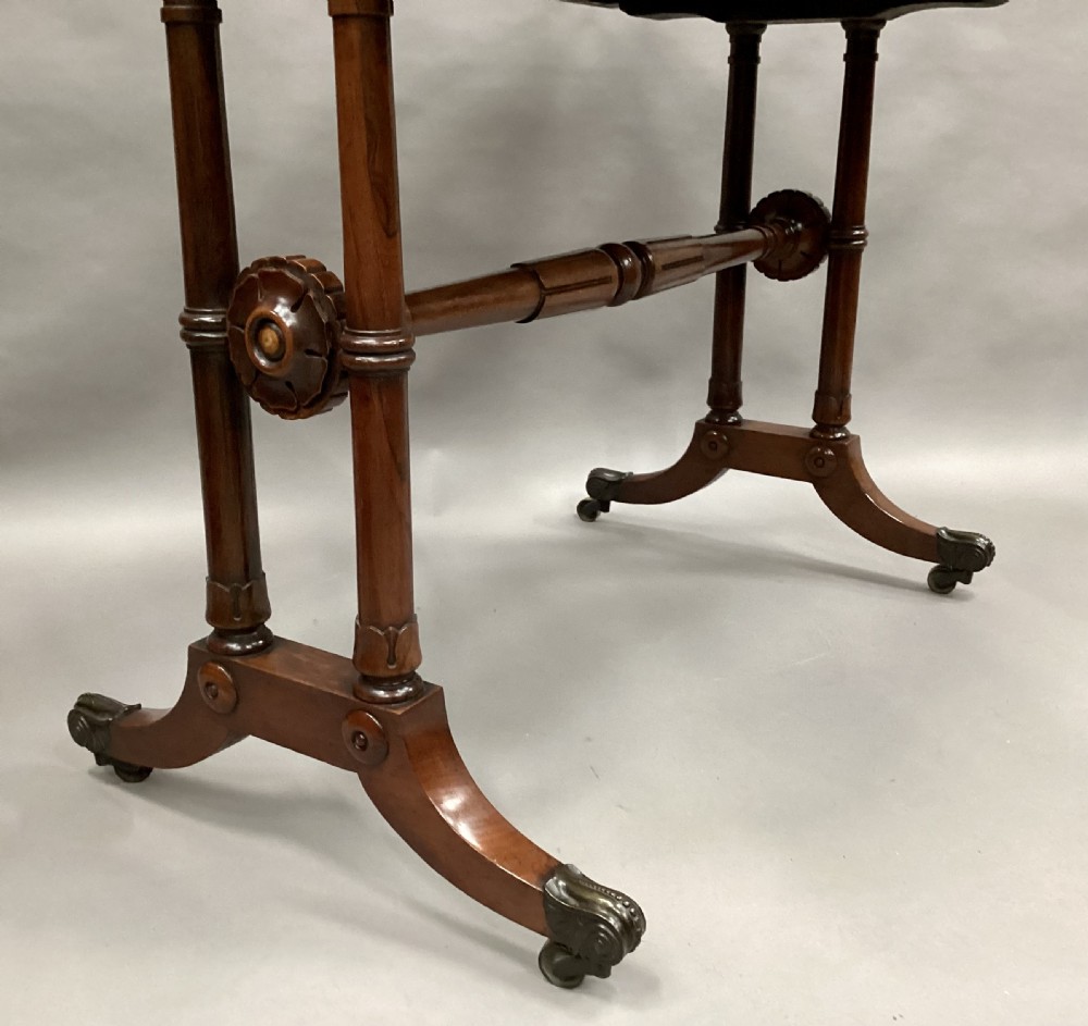 Regency rosewood writing table / library table View V