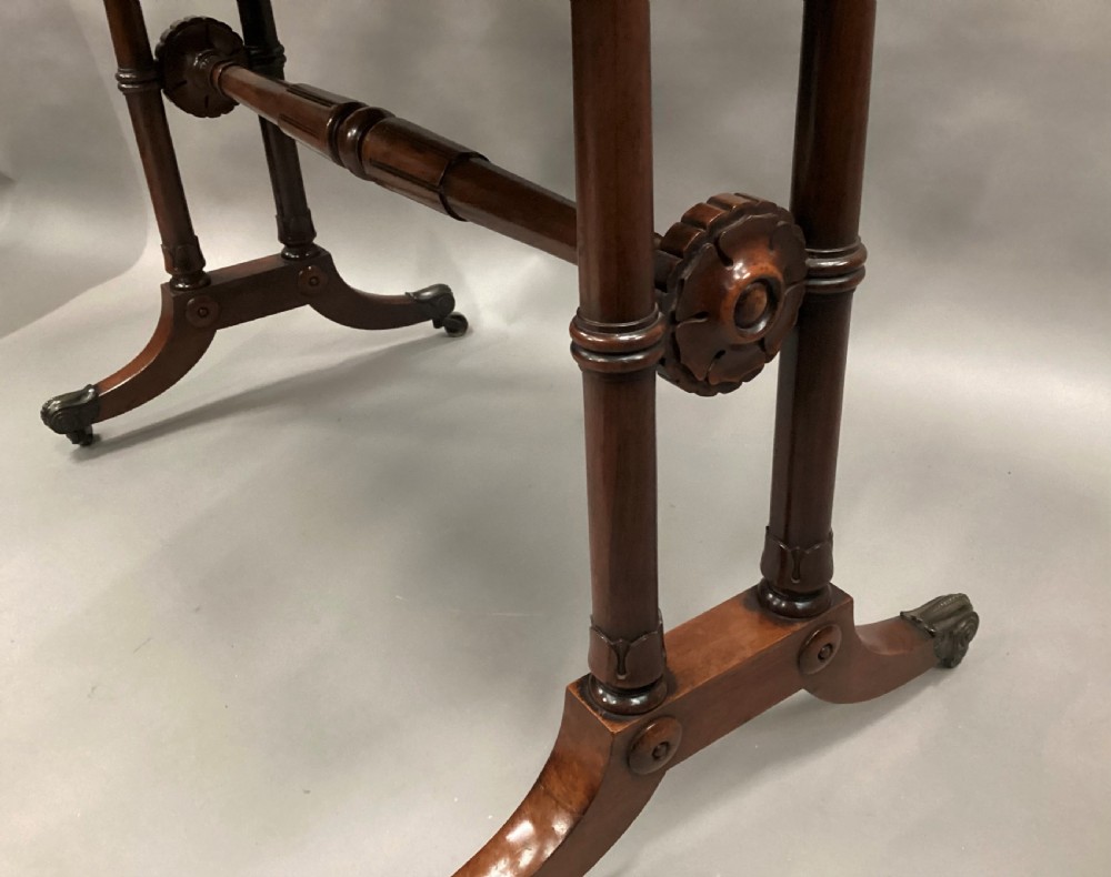 Regency rosewood writing table / library table View XIII