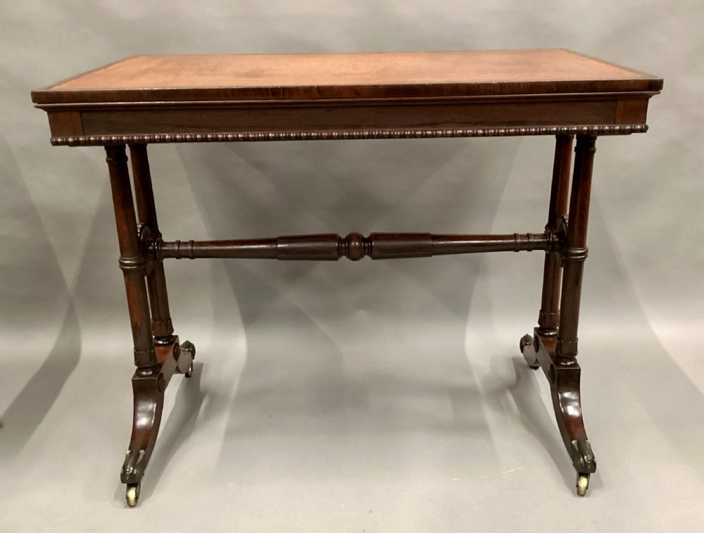 Regency rosewood writing table / library table View XX