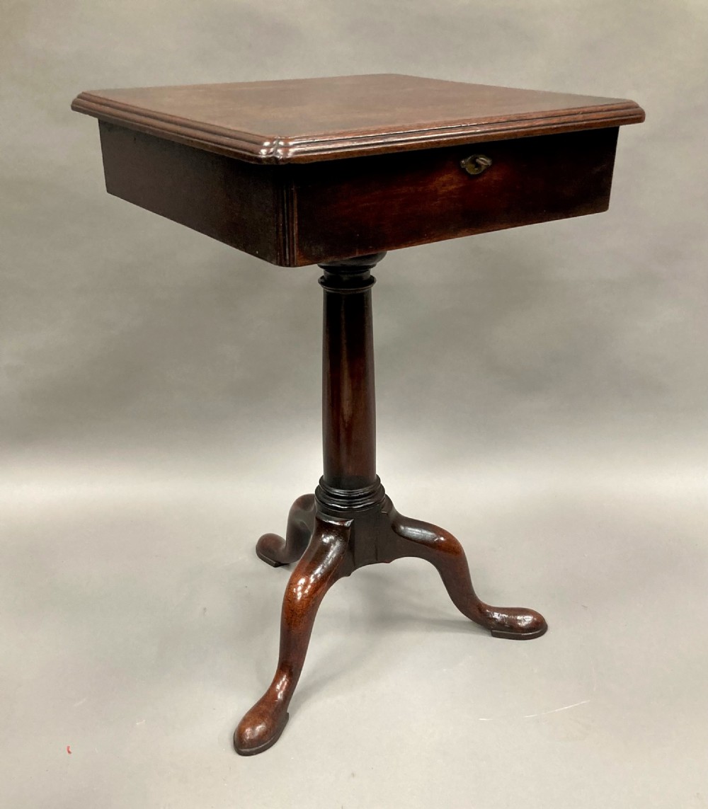 George II mahogany tripod occasional table View IX
