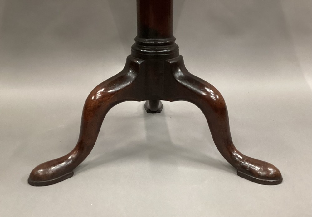 George II mahogany tripod occasional table View XIX