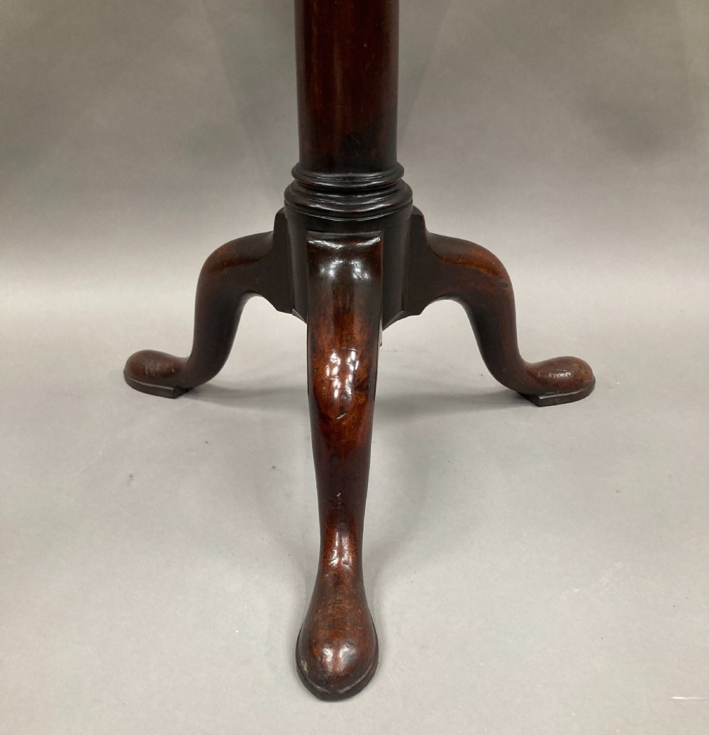 George II mahogany tripod occasional table View XX
