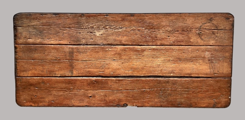 Georgian primitive pine tavern table View II
