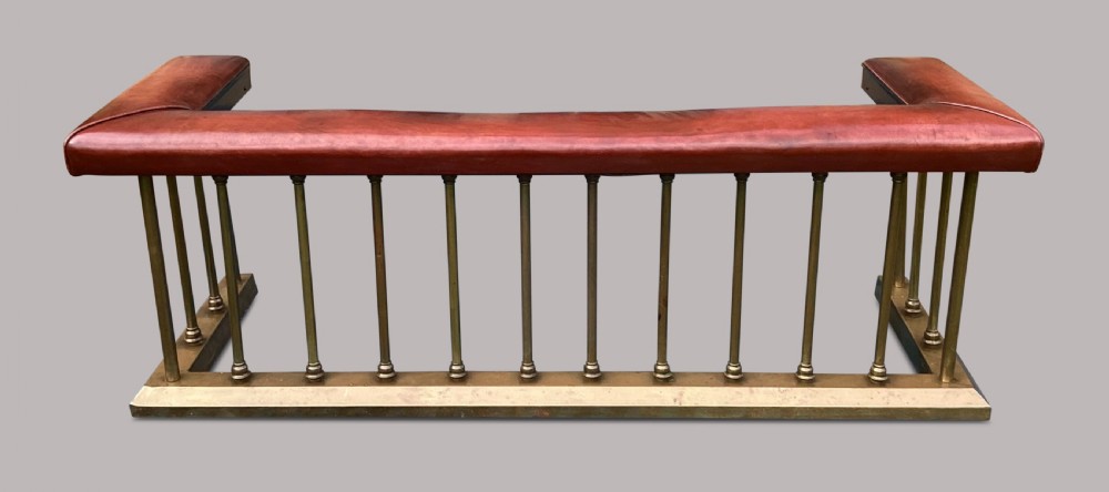 C19th brass club fender View II