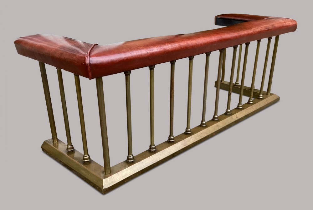 C19th brass club fender View III