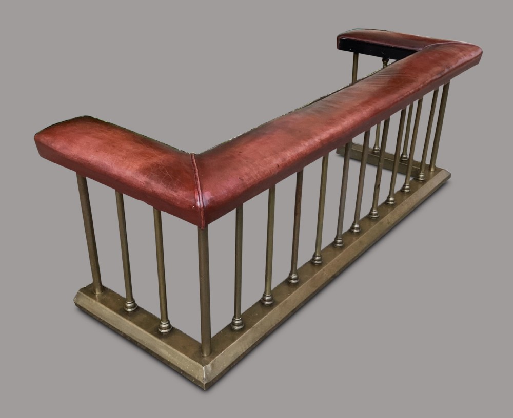C19th brass club fender View V