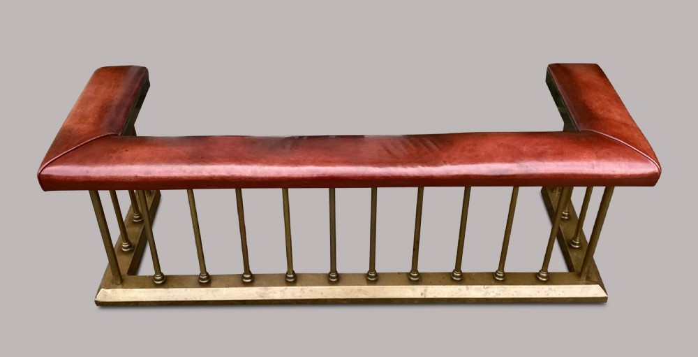 C19th brass club fender View XI