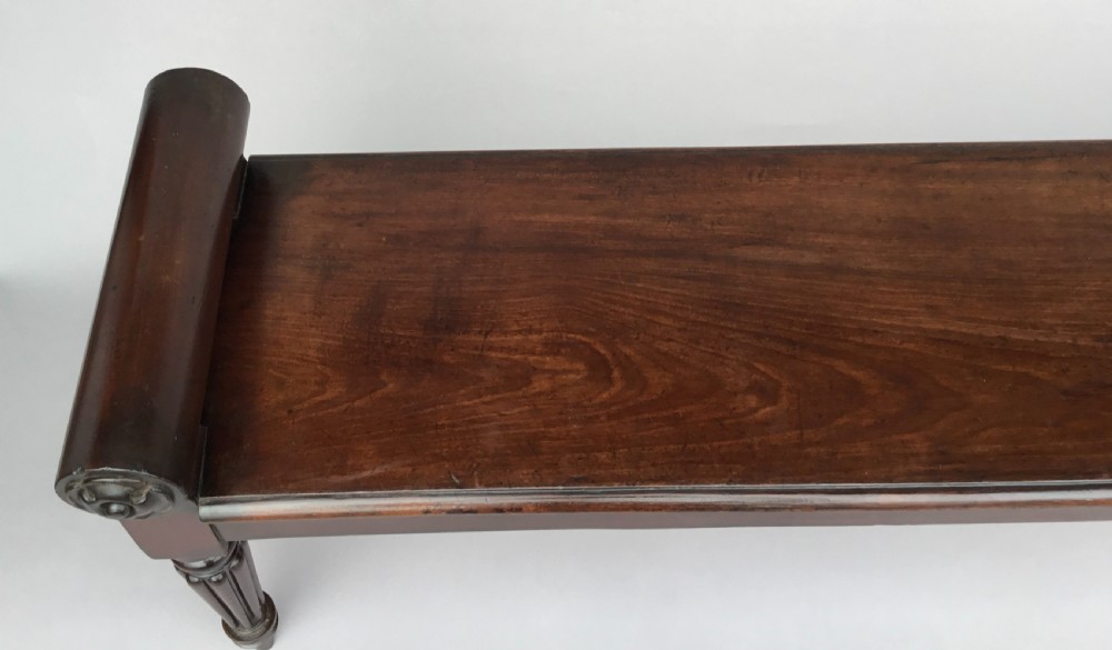 Regency mahogany hall bench; attributed to Gillows View V