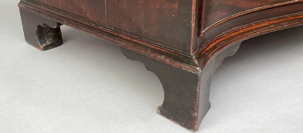 George III Chippendale mahogany serpentine chest of drawers; attributed to Thomas Chippendale View XII