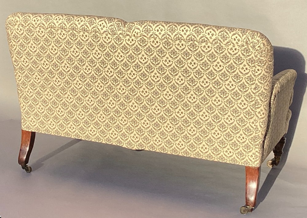 C19th small Howard & Sons settee / sofa View XI