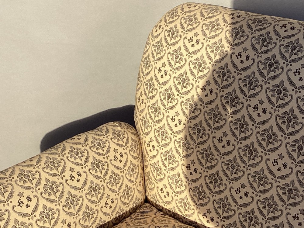 C19th small Howard & Sons settee / sofa View XVIII
