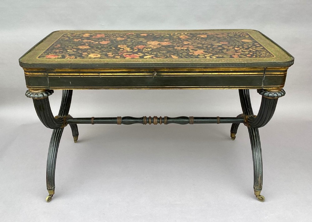 Regency painted centre table of stylish form