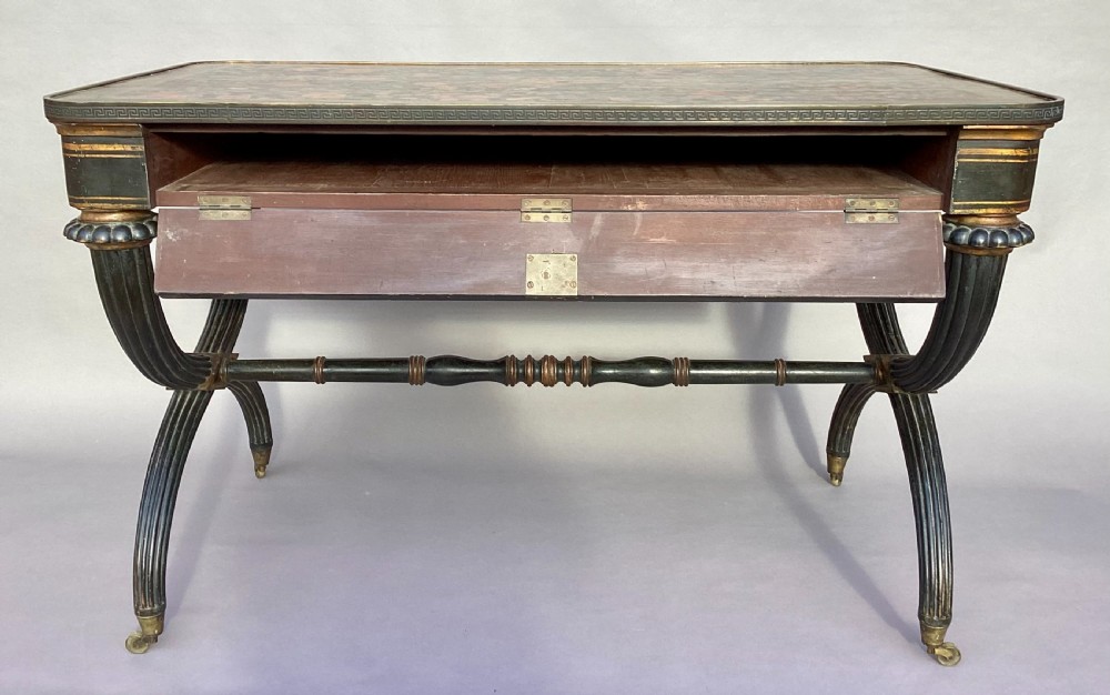 Regency painted centre table of stylish form View XII