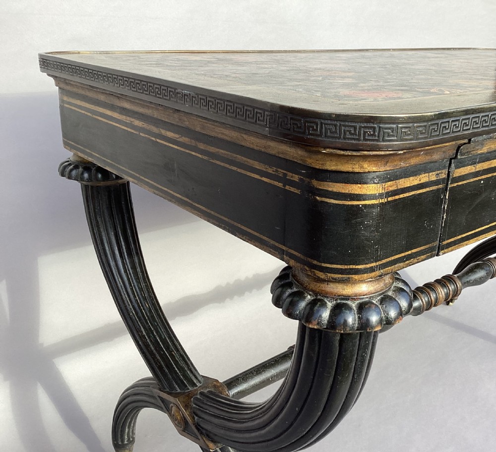 Regency painted centre table of stylish form View XXIII