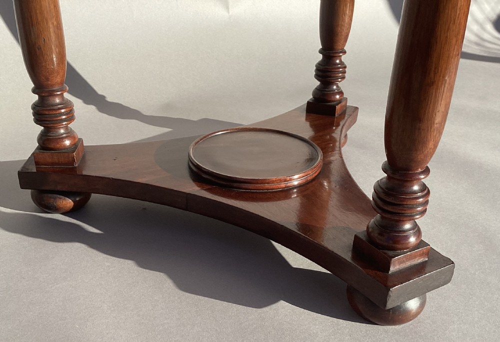 Regency pair of mahogany circular occasional tables View V