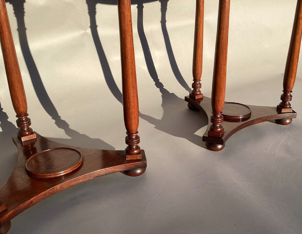 Regency pair of mahogany circular occasional tables View XIII