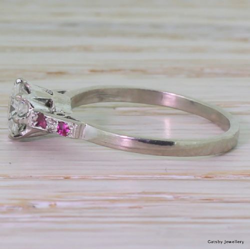 fig 2. Art Deco 0.90 Carat Old Cut Diamond