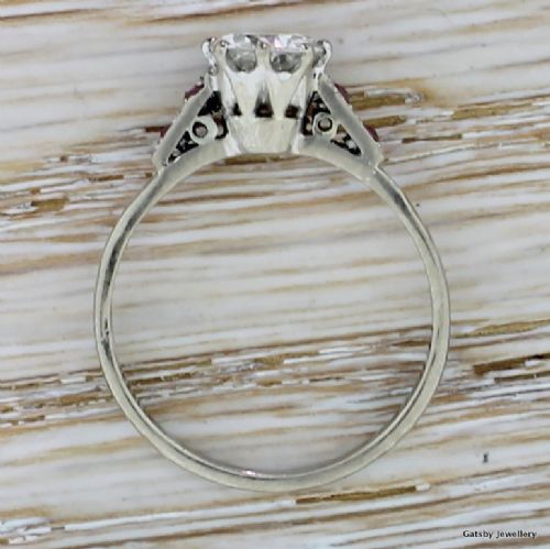 fig 3. Art Deco 0.90 Carat Old Cut Diamond