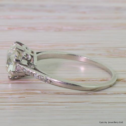 fig 2. Art Deco 1.59 Carat Old Cut Diamond Engagement Ring, circa 1915