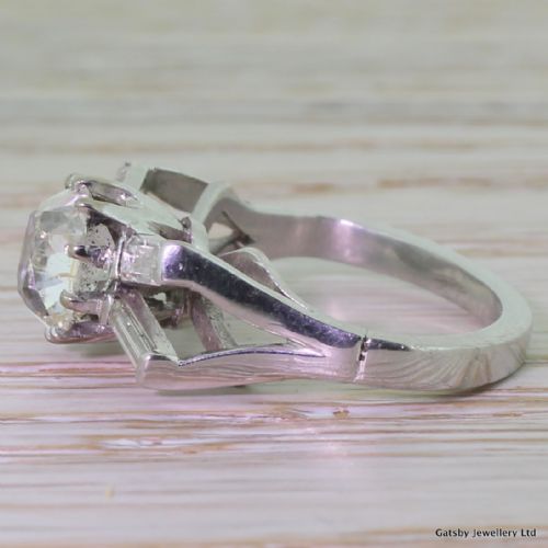 fig 2. Art Deco 1.61 Carat Old Cut Diamond