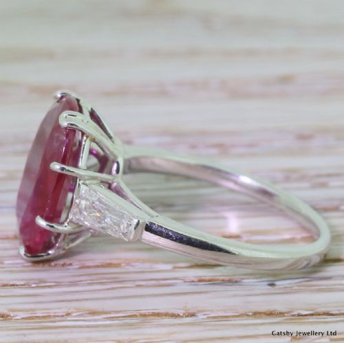 fig 2. Art Deco 3.50 Carat Burmese Ruby & Diamond Ring, circa 1920