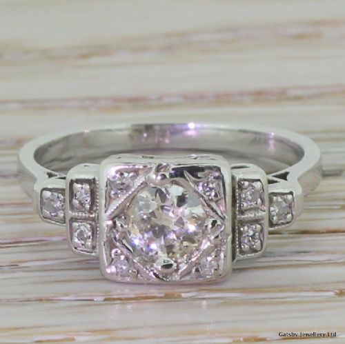 fig 1. Art Deco 0.50 Carat Diamond