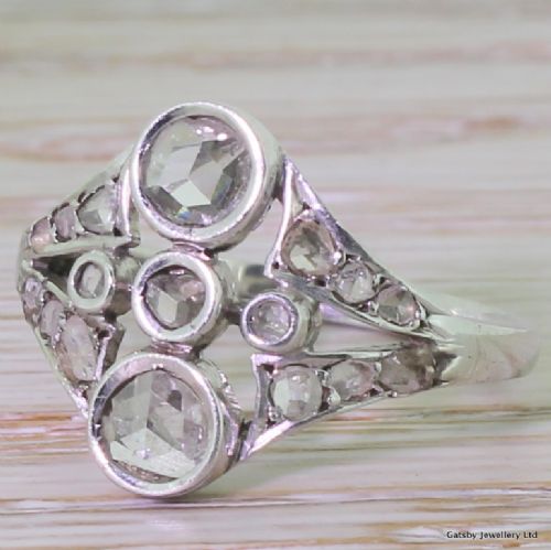 Art Deco 0.75 Carat Rose Cut Diamond Ring, Circa 1915
