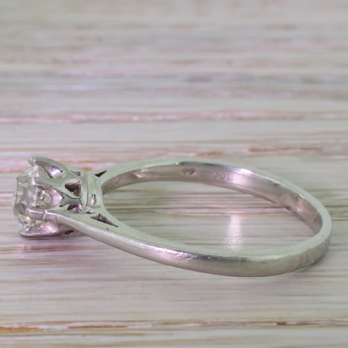 fig 2. Art Deco 1.03 Carat Old Cut Solitaire Engagement Ring, London, dated 1938
