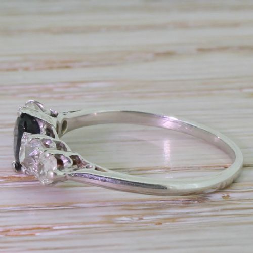 fig 2. Art Deco 0.50 Carat Sapphire & 0.60 Carat Five Stone Ring, circa 1935
