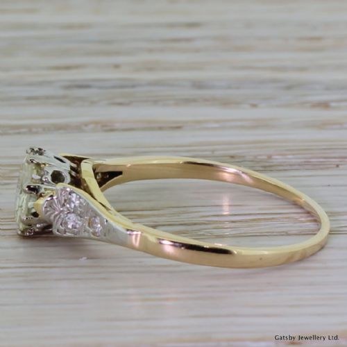 fig 2. Art Deco 0.95 Carat Old European Cut Diamond Engagement Ring, circa 1935