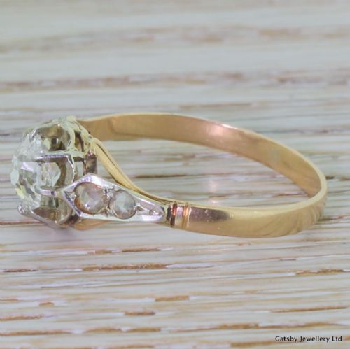 fig 2. Art Deco 0.92 Carat Old Cut Diamond Engagement Ring, circa 1915