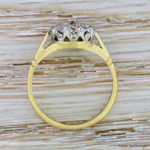 fig 3. Edwardian 0.70 Carat Old Cut Diamond Cluster Ring, circa 1910
