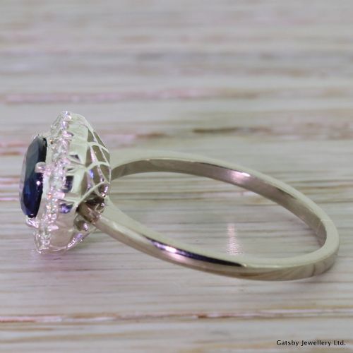 fig 2. Victorian 1.77 Carat Sapphire & Diamond
