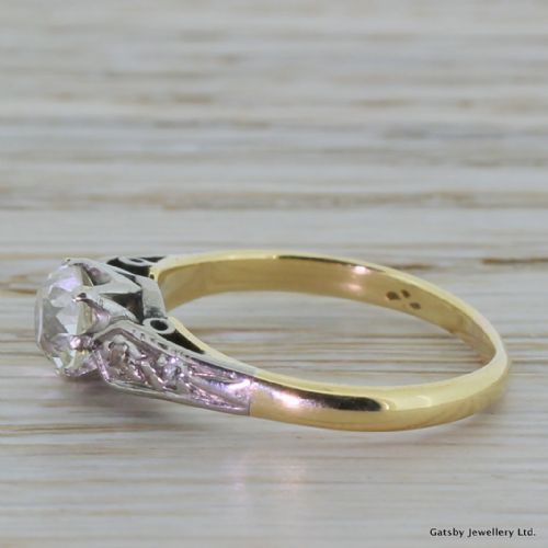 fig 2. Edwardian 0.84 Carat Old Mine Cut Diamond Engagement Ring, circa 1905