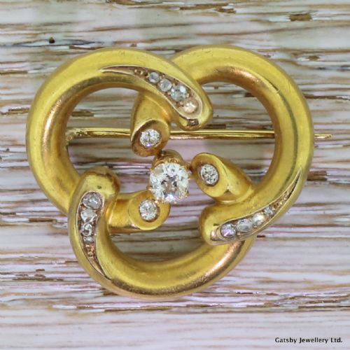 fig 1. Art Deco 0.92 Carat Old Cut Diamond