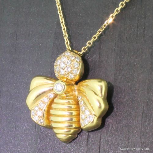 Chaumet Vintage 0.72 Carat Diamond Bumblebee Pendant, Circa 1950

