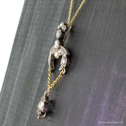 fig 2. Georgian 1.30 Carat Old Cut Diamond Pendant, circa 1810