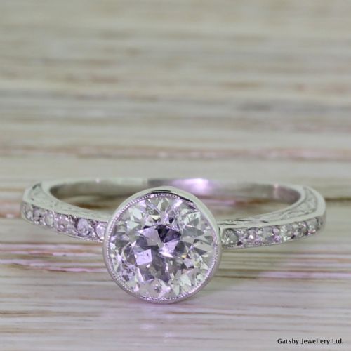 fig 1. Edwardian 1.51 Carat Old Cut Diamond