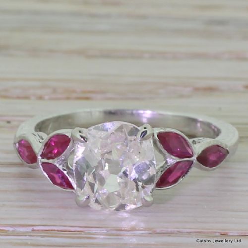 fig 1. Art Deco 1.53 Carat Old Cut Diamond