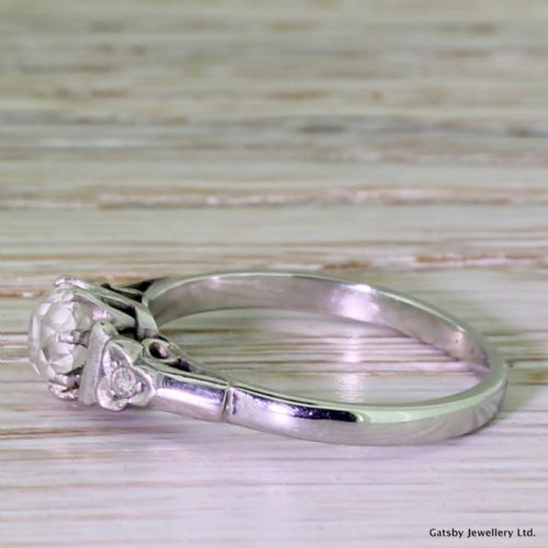 fig 2. Art Deco 0.65 Carat Old Cut Diamond