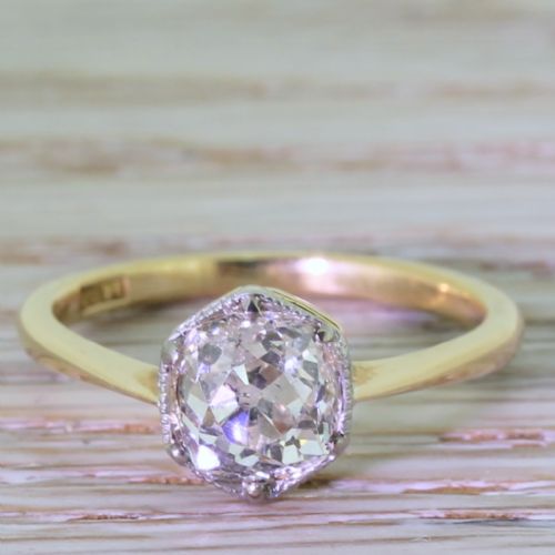 fig 1. Art Deco 1.47 Carat Old Cut Diamond 