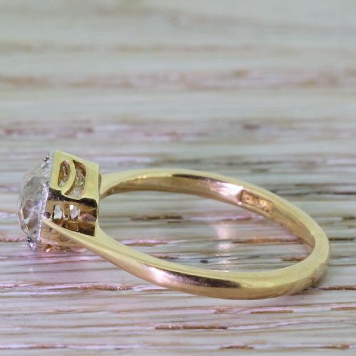 fig 2. Art Deco 1.47 Carat Old Cut Diamond 