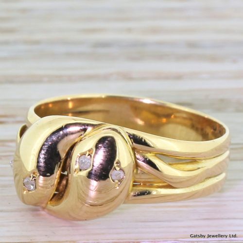 fig 1. Edwardian Double Serpent Ring, Chester, 1903